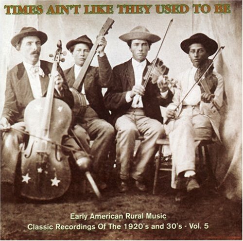 A sepia-toned CD cover featuring four men holding string instruments, dressed in old-fashioned attire.