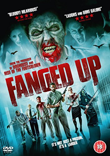 DVD cover for "Fanged Up" with a zombie and people fighting.
