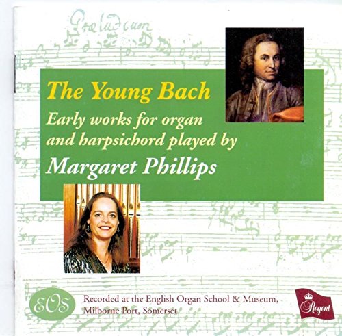 CD cover with green title box, two portraits, and musical background.