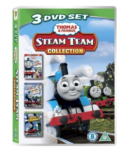 DVD case with Thomas the Tank Engine and friends on the cover.