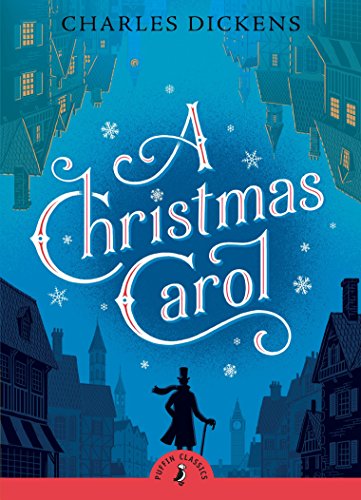 Blue book cover with white title, silhouette of man, and snowy cityscape at night.