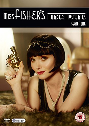 DVD cover featuring a woman in flapper attire holding a gun, lying on the floor.
