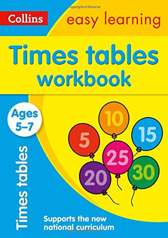 Times Tables Workbook Ages 5-7: New Edition (Collins Easy Learning KS1)