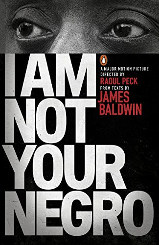 Book cover with a black background, a person's eyes, and large white text.