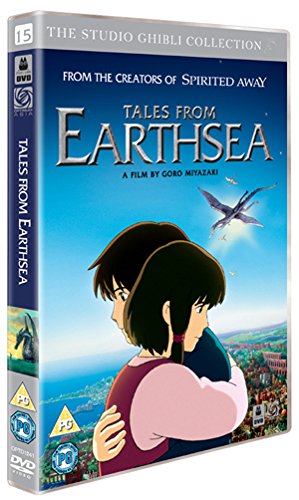 "Tales From Earthsea" DVD case with anime couple and dragon on the cover.