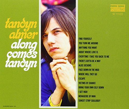 "Album cover with green background, artist photo, and tracklist."