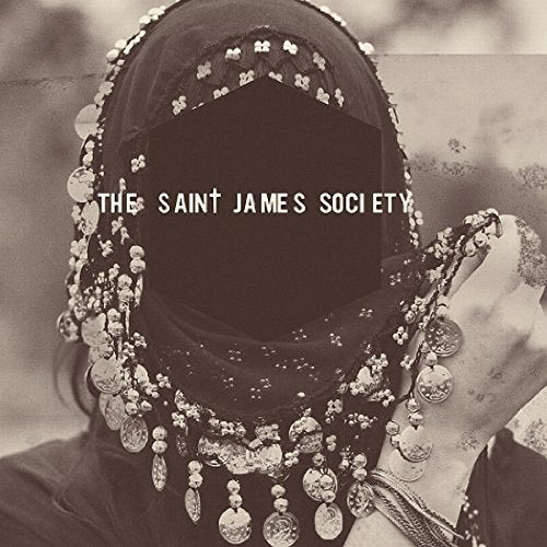 A sepia-toned album cover featuring a person wearing a heavily beaded veil.