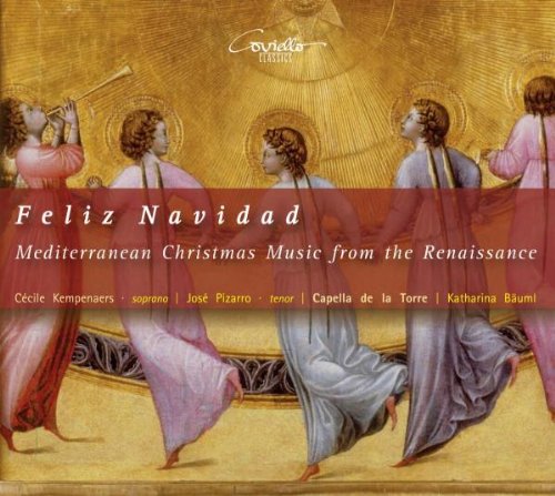 CD cover with Renaissance-style painting of angels on a gold background.
