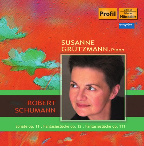 "CD cover with a portrait of a woman against a red background with green leaves."