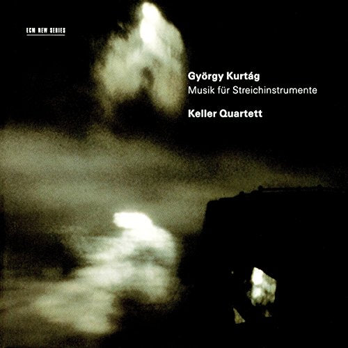 CD cover with dark, cloudy background and white text: "György Kurtág" and "Keller Quartett".