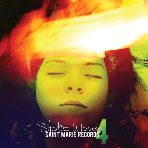 The alt text for the image is: "Album cover with abstract pink, purple, and white watercolor design."