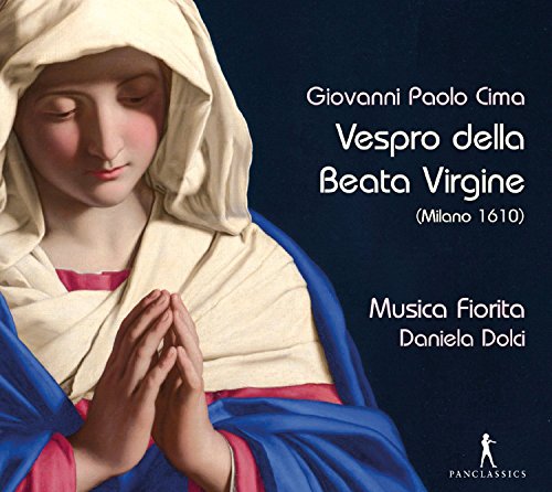CD cover featuring a praying Virgin Mary with white text on a dark blue background.
