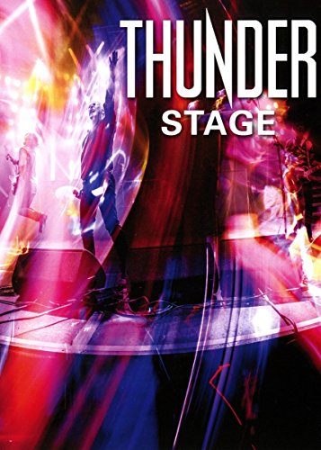 "Blurry image of a guitarist on stage with 'Thunder Stage' text."