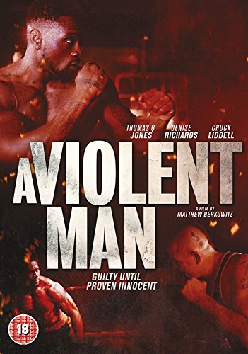 DVD cover for "A Violent Man" with boxing scenes and title in large white letters.