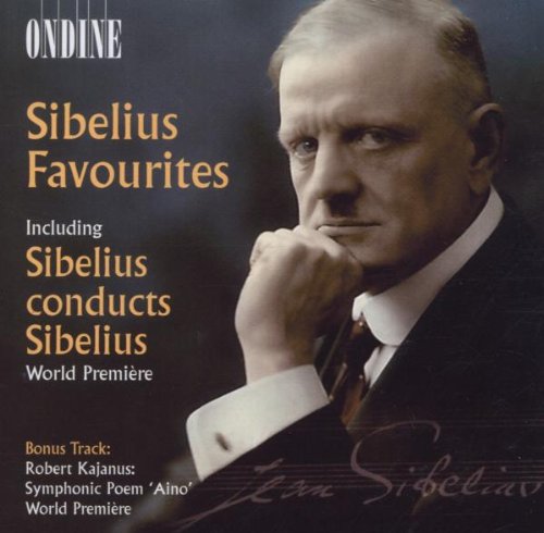 CD cover featuring a man in a suit with text "Sibelius Favourites" and "Ondine".