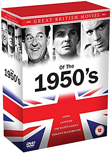 DVD box set with Union Jack design and black-and-white actor portraits on the cover.