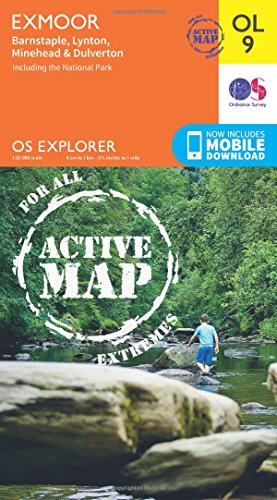 OS Explorer ACTIVE OL9 Exmoor (OS Explorer Map)
