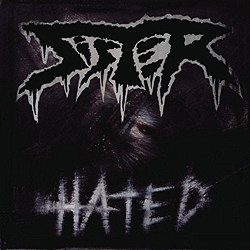 The image is a dark album cover with the word "SISTER" in jagged, white letters at the top and "HATED" in a similar font at the bottom. Alt text: Dark album cover with "SISTER" and "HATED" in jagged white letters.