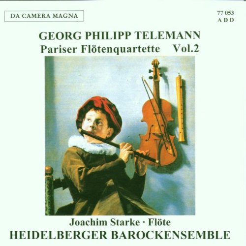 "CD cover with a man playing a flute, with a violin and recorder nearby."