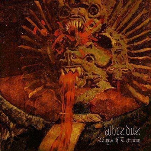 Vinyl album cover featuring a grotesque, multi-headed creature with wings and blood.