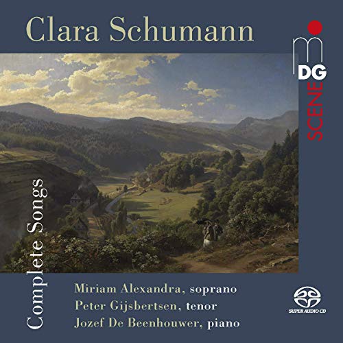 CD cover featuring a landscape painting with blue border and white text.