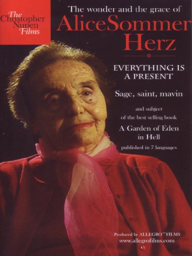 "A DVD cover featuring an elderly woman in a red jacket against a black background."