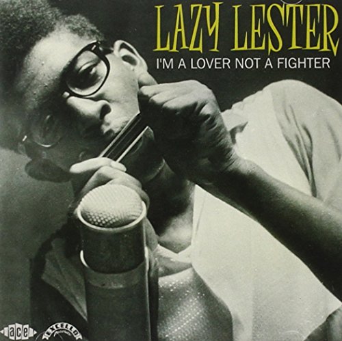 Black and white album cover with man holding harmonica and microphone.