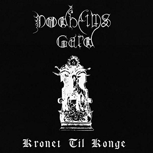 Black album cover with white gothic text and a central ornate illustration.
