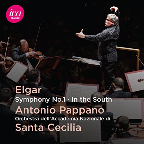 Conductor leads orchestra on stage, with musicians playing instruments and holding sheet music.