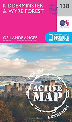 Landranger Active (138) Kidderminster & Wyre Forest (OS Landranger Active Map)