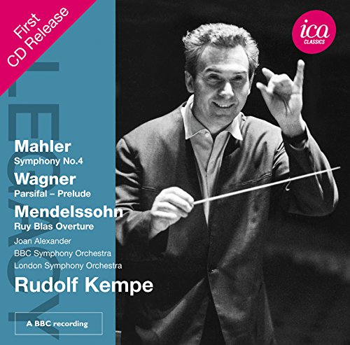 CD cover featuring a man conducting with a baton, black and white photo.