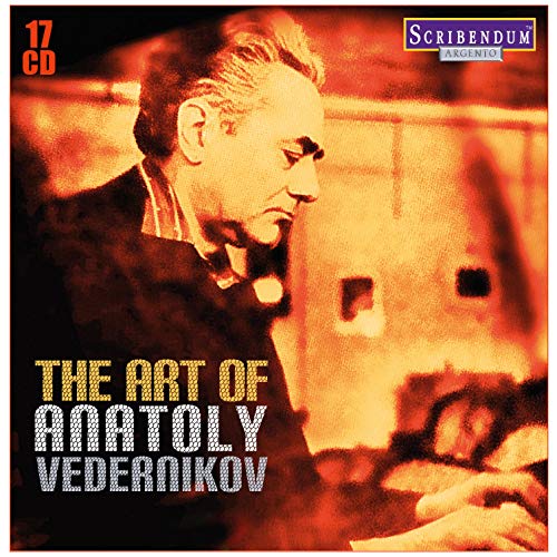 CD cover with a man sitting, titled "The Art of Anatoly Vedernikov".
