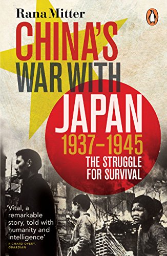 Book cover with title "China's War with Japan" and a black-and-white image of people.