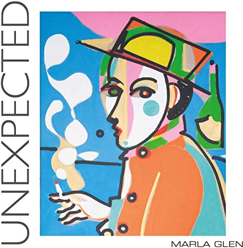 "Album cover art featuring a stylized illustration of a woman smoking."