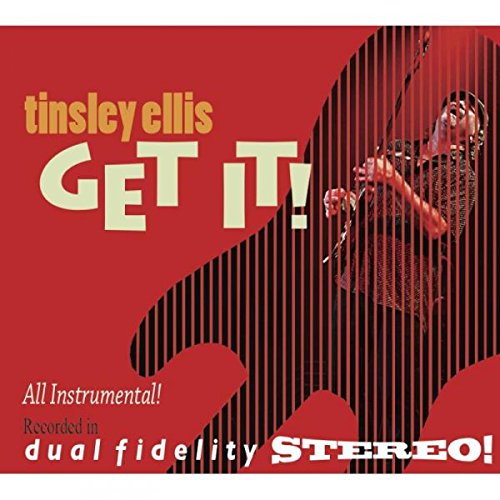 "Tinsley Ellis' 'Get It!' CD cover featuring a man playing guitar behind bars."