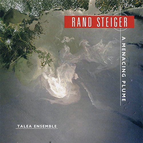 CD cover with aerial view of water and smoke, titled "A Menacing Plume".