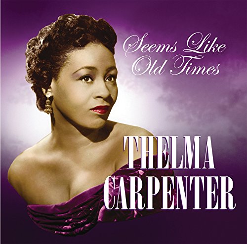 Thelma Carpenter's album cover: a woman in a purple dress against a purple background.