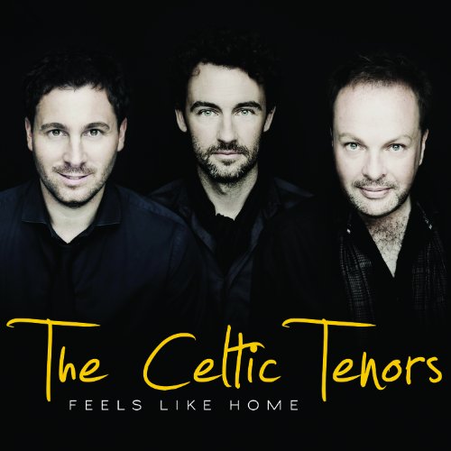 The image shows a CD cover with three men and yellow text on a black background.
