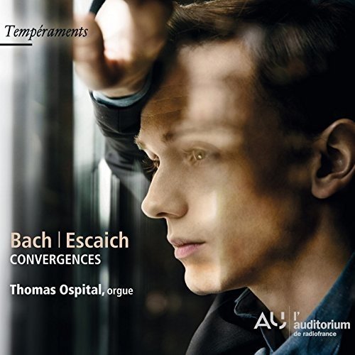 CD cover with a man looking out a window, text "Bach | Escaich Convergences".