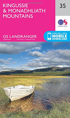 Landranger (35) Kingussie & Monadhliath Mountains (OS Landranger Map)