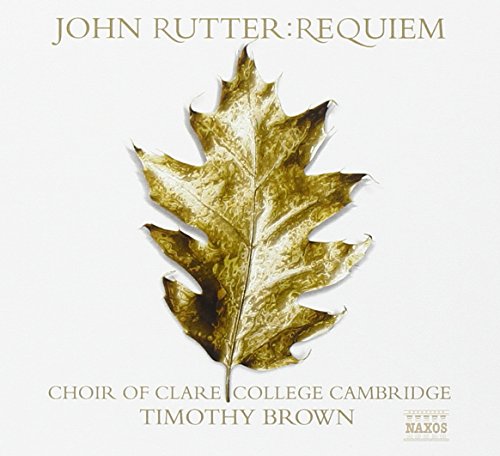 A gold leaf on a white background, with the title "John Rutter: Requiem" at the top.