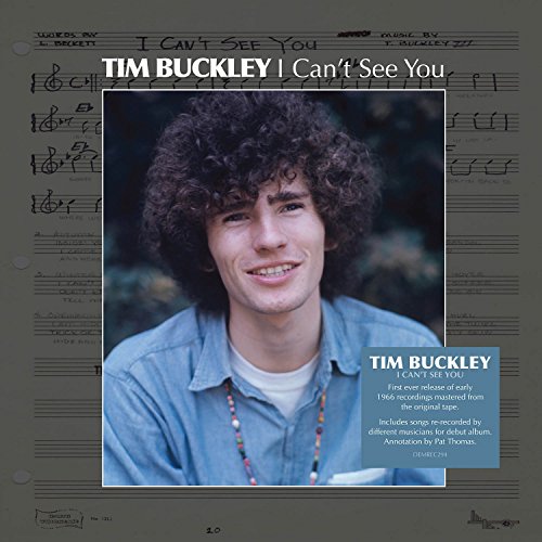 Album cover with Tim Buckley's portrait, gray background, and musical notes.