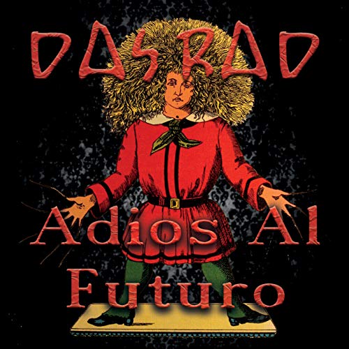 "Album cover featuring a man in red with large, fuzzy hair."