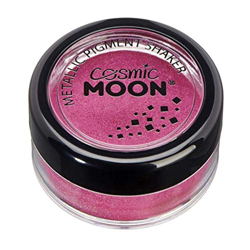 Metallic Pigment Shakers by Cosmic Moon - Pink - Cosmetic Pearlescent Powder, Eye Shadow, Makeup for Face, Eyes & Body