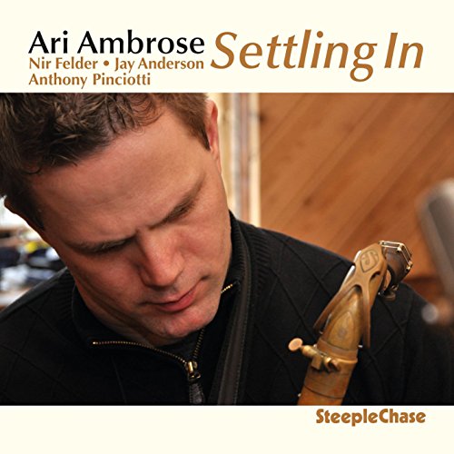 Ari Ambrose album cover featuring a man holding a saxophone, looking down.