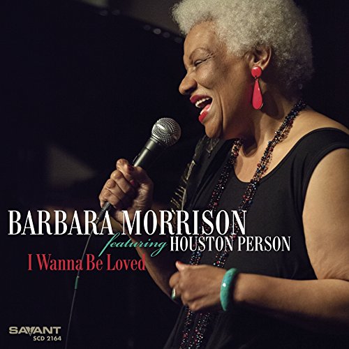 "CD cover featuring Barbara Morrison singing into a microphone, wearing a black top."