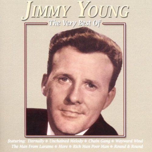 "CD cover with a portrait of Jimmy Young, a man with short brown hair."