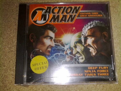 "CD case with 'Action Man' cover art featuring two men and 'special offer' sticker."