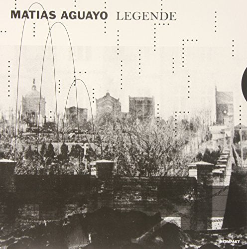 Black and white vinyl record cover with cityscape image and artist name "Matias Aguayo".