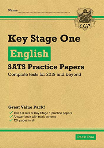 KS1 English SATS Practice Papers: Pack 2 (for the 2022 tests) (CGP KS1 SATs Practice Papers)